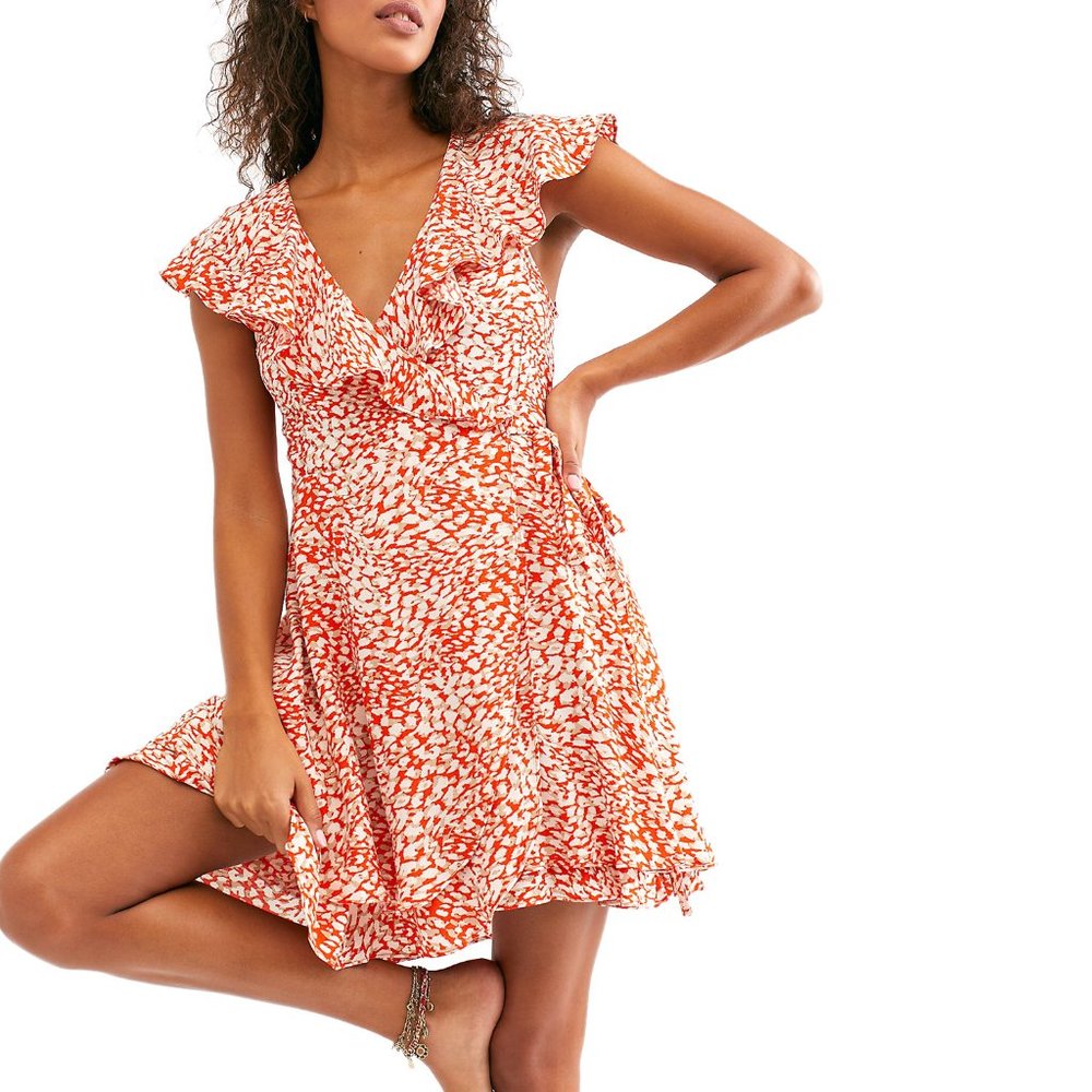 Free people French Quarter Wrap Mini Dress